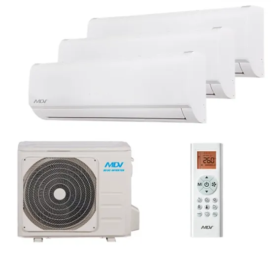 Мультисплит система на 3 комнаты MDV MDSAF-09HRDN8 x 3 / MD3O-27HFN8
