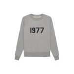 Толстовка Fear of God Essentials 1977 SS22 Crewneck Dark Oatmeal Logo, FOG-SS22-389