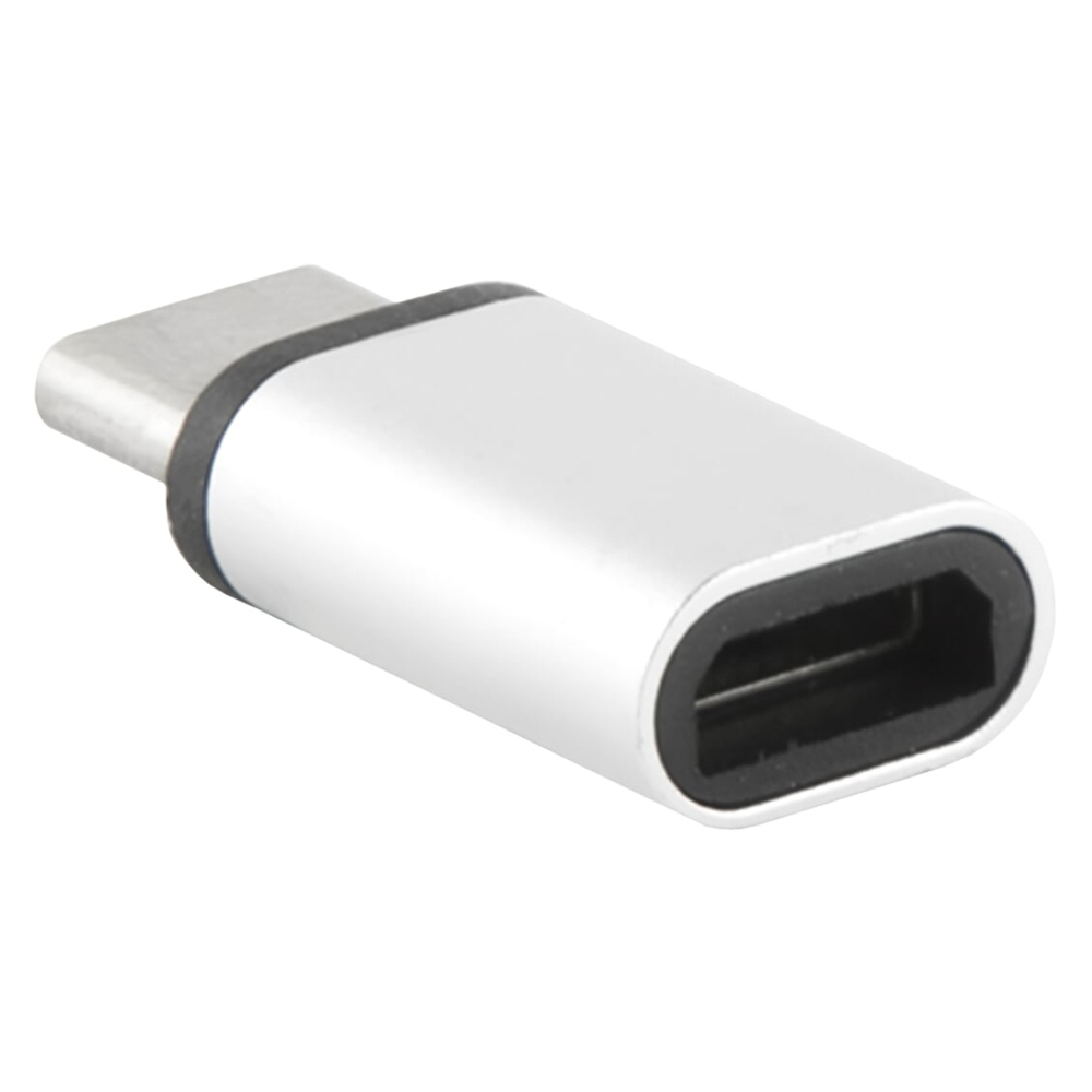 Адаптер MicroUSB - Type-C (тех.упак.) Белый
