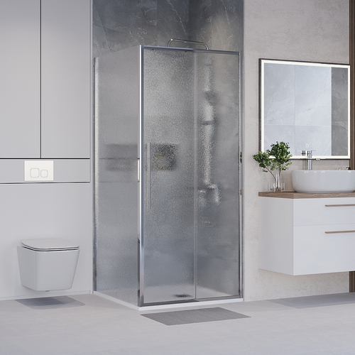 Душевой уголок Niagara Nova 90х90 NG-65-9CH-CH90-34 профиль Хром стекло шиншилла