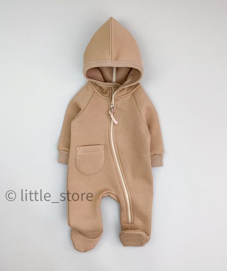 Комбинезон "Simple" из футера с начесом, Печенье