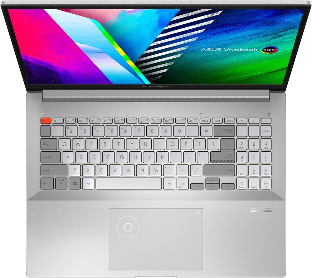 Ноутбук 16" ASUS VivoBook Pro 16X N7600PC-L2021T Core i7 11370H/8Gb/512Gb SSD/NV RTX3050 4Gb/16" WQUXGA/Win10 Серебристый (90NB0UI3-M02280)