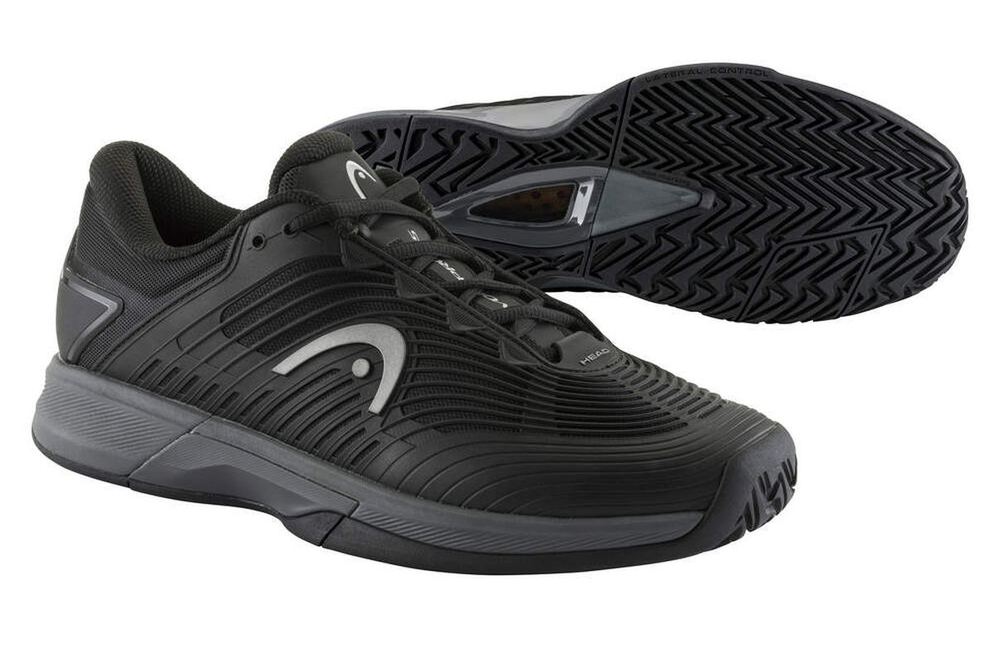 Мужские кроссовки теннисные Head Revolt Pro 4.5 - black/dark grey