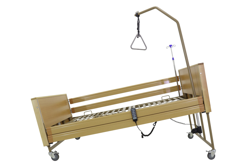 Кровать электрическая Med-Mos YG-1 (ЛДСП светлое дерево) ширина ложемента 120 см