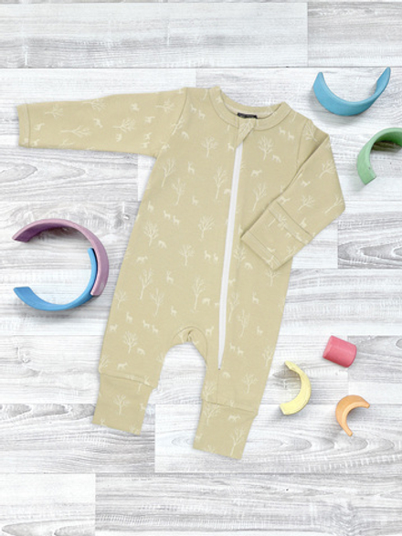 Комбинезон Mjölk Sleep and Play Лес, на манжетах