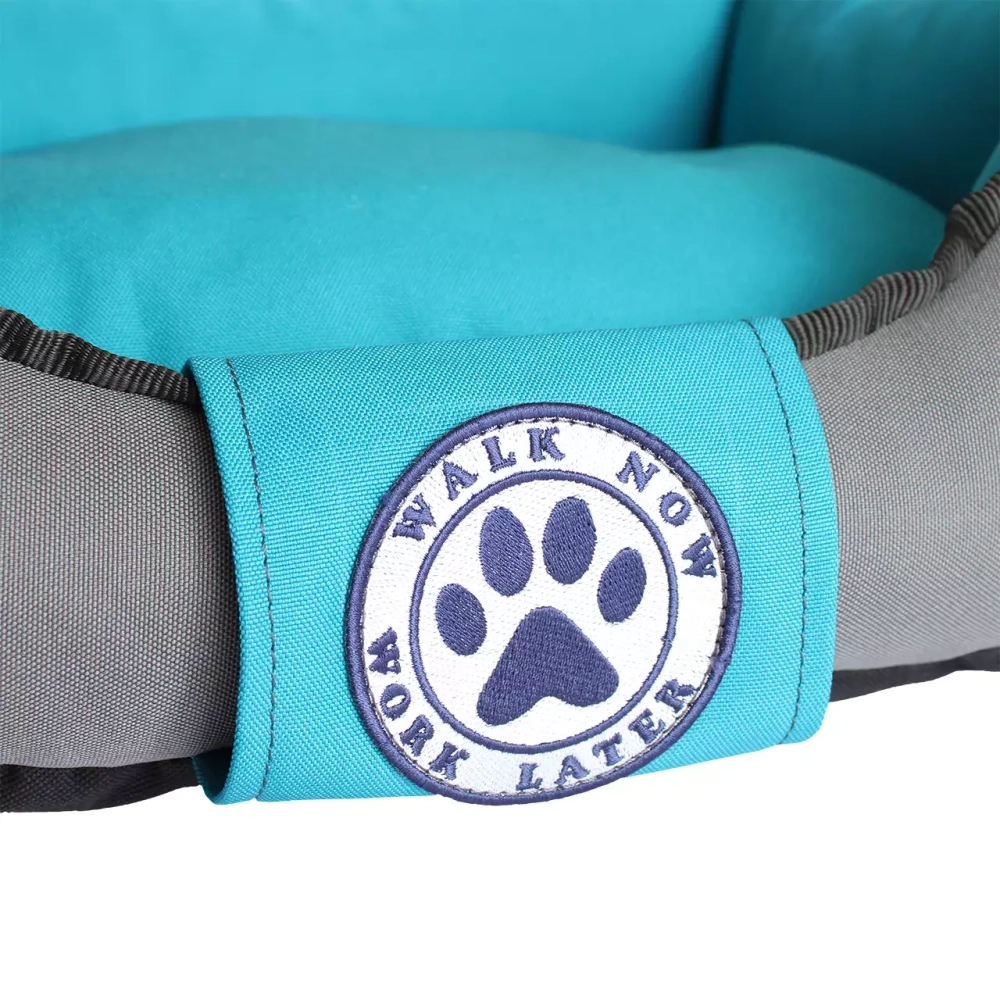 Лежанка для собак размер S двухсторонняя бирюзовая Царь-лежанка Lapalandia
