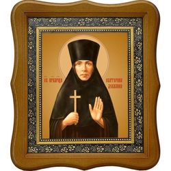 Екатерина Декалина, преподобномученица послушница. Икона на холсте.