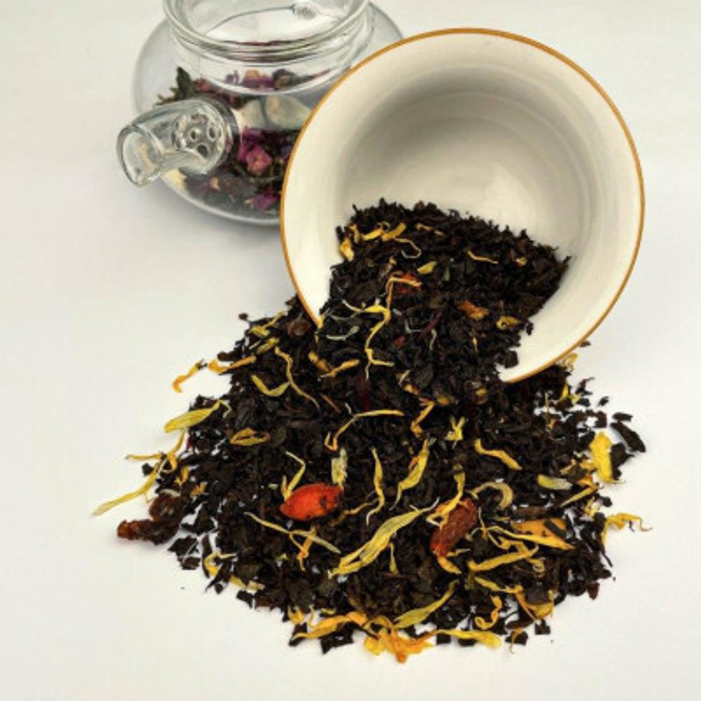 Черный чай BERRY-TEA |  "Сокровище дракона" | 18гр под стакан | Эконом