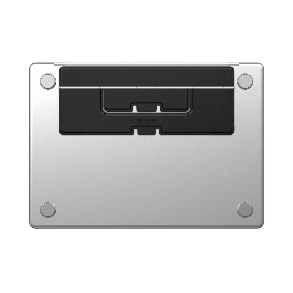Тонкая складная подставка черного цвета от Nillkin для ноутбука, серия DualWing Adhesive Laptop Stand