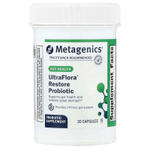 Metagenics, UltraFlora®, восстанавливающий пробиотик, 30 капсул (253,5 мг (20 млрд КОЕ) в 1 капсуле)