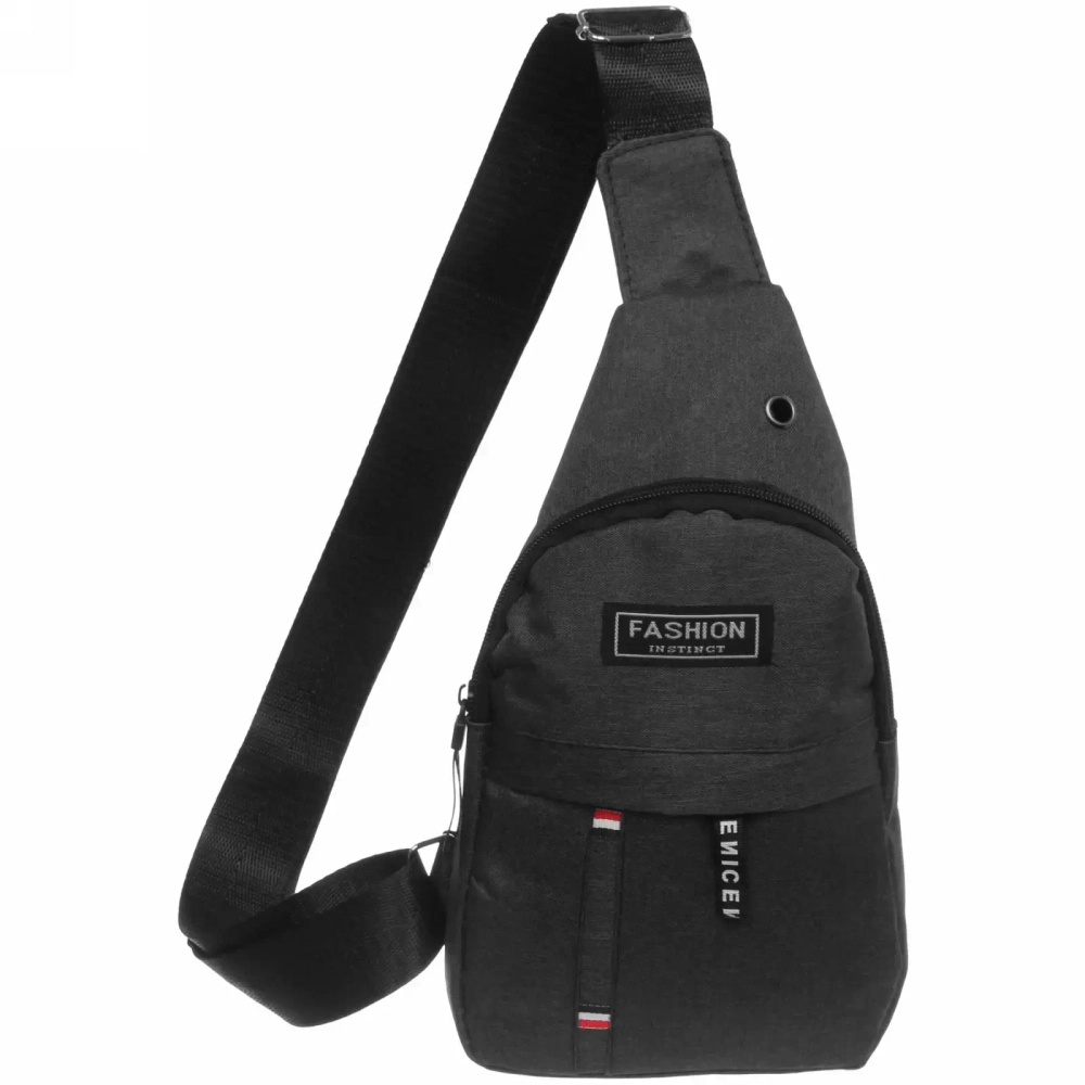 Сумка - мессенджер «Element - hit», цвет черный, одно отделение и карман, 30*17*5см