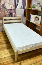 Кровать подростковая "Софа 2" 180*90 см белый без борта, (Pirogova wood)