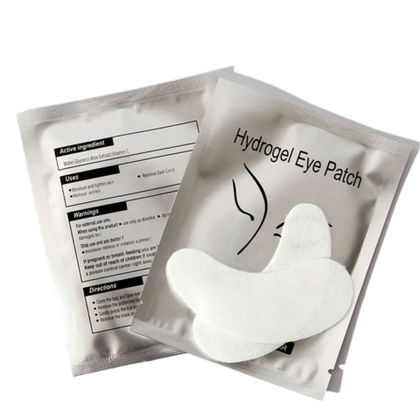 Гидрогелевые патчи 1 пара серебристые