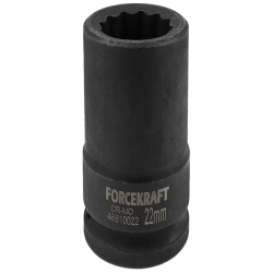 Головка ударная глубокая 3/4'', 22мм (12гр.) FORCEKRAFT FK-46810022