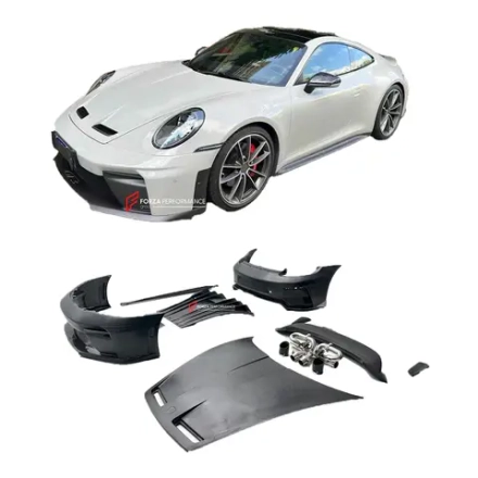 Карбоновый обвес переделка в стиле 992.2 GT3 TOURING для PORSCHE 911 992.1 CARRERA S 2019–2023