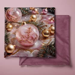 Подушка декоративная Новогодняя Розовый кварц 0910.01.319