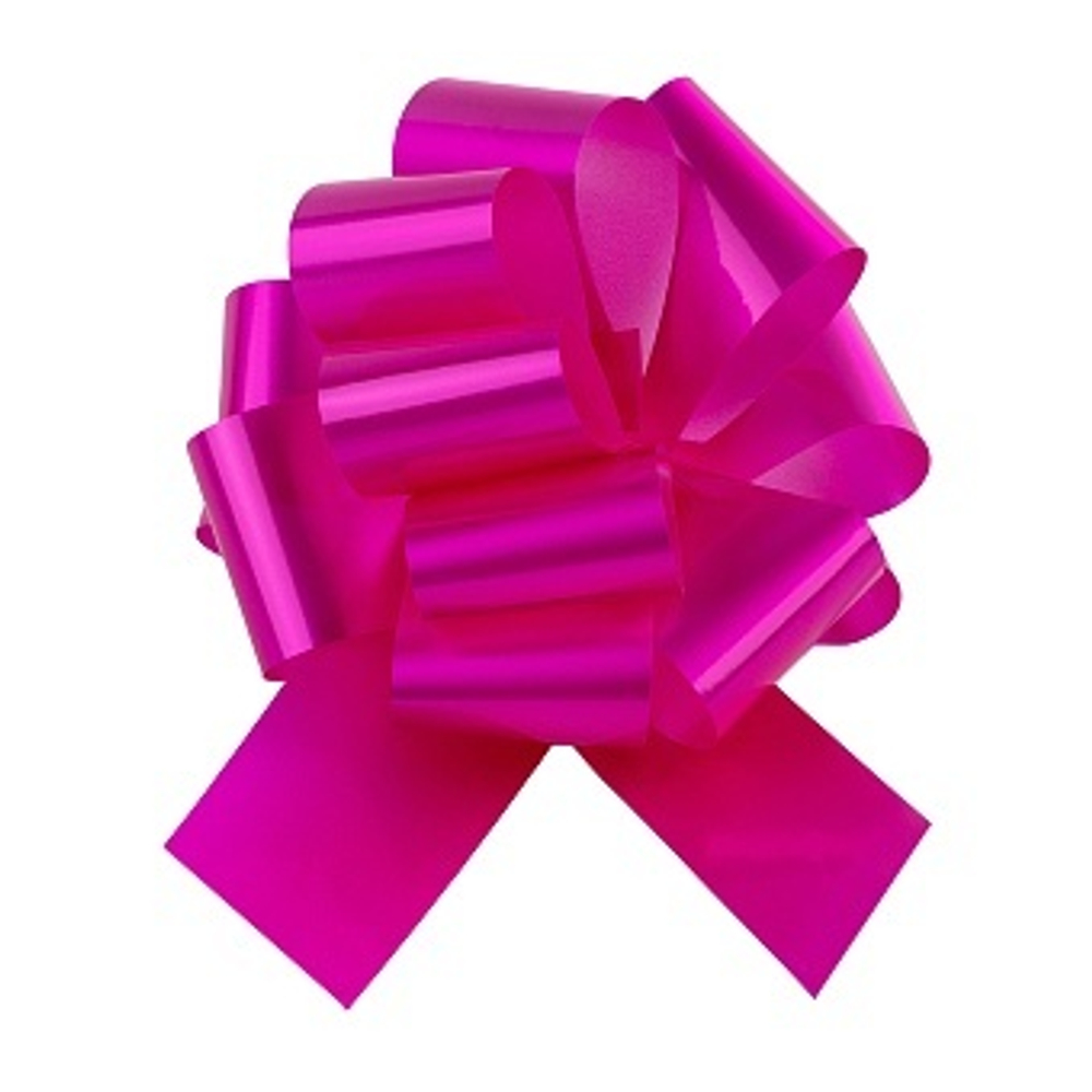 Бант Шар  Фуксия  Лаковый  21 см.