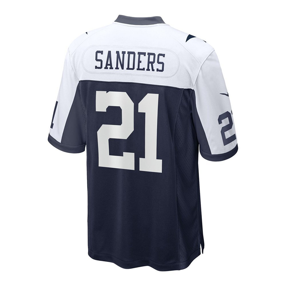Футболка Dallas Cowboys #21 Deion Sanders Player Nike Alternate Game Jersey Black