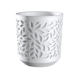 Кашпо "Leaves" (2,5л.) Цв. Бордо/Белый (КШ-9575)