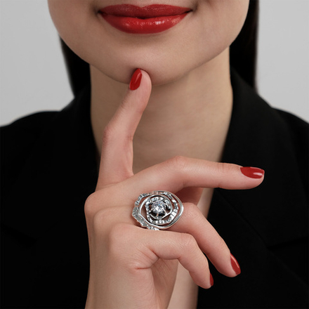 "Баньян" кольцо в серебряном покрытии из коллекции "Эдем" от Jenavi