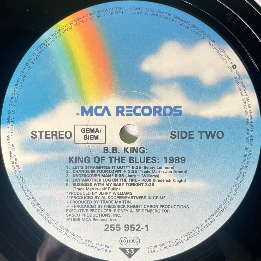 B.B. King - King Of The Blues 1989 (Германия 1988г.)