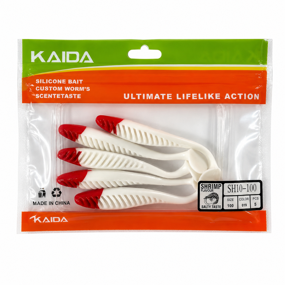 Набор силиконов KAIDA SH10-100 10см 5шт COL019 №97