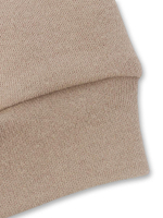 Костюм для девочек (свитшот, шорты) бежевый, р.116 (MINAKU)