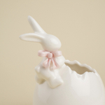 Конфетница «Лесные кролики», 10×9×15 см, фарфор, белая