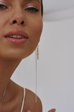 Серьги-протяжки Base Pearl с культивированным жемчугом