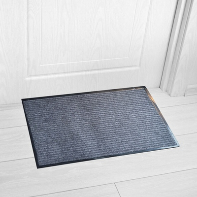 Коврик 50*80см влаговпитывающий ребристый, серый