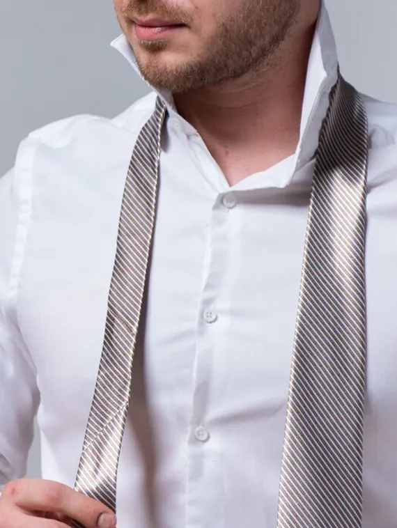 Галстук в подарочном мешочке + открытка &quot;Ты мой герой&quot;