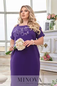 Платье 2383-фиолетовый Minova