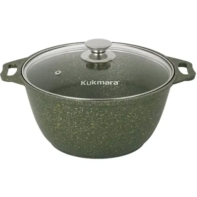 Кастрюля 3л «Trendy style» (malachite) со стеклянной крышкой к31tsml