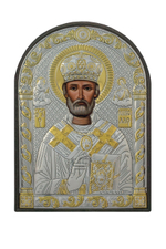 Николай Чудотворец, икона арочная, пластик 96х138