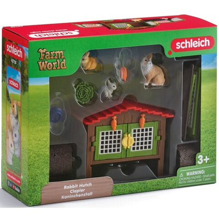 Schleich Farm World - Клетка для кроликов + семья кроликов-львов 42728