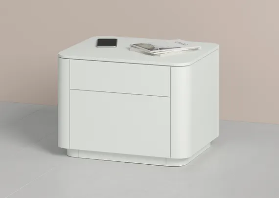 Тумба прикроватная Tammi 2 ящика ширина 50 см (белый)