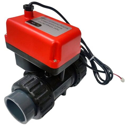 Кран электроприводный Runxin Q931013-32 (24V)PVC (двухходовой)
