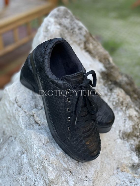 Кроссовки из кожи питона SH-168