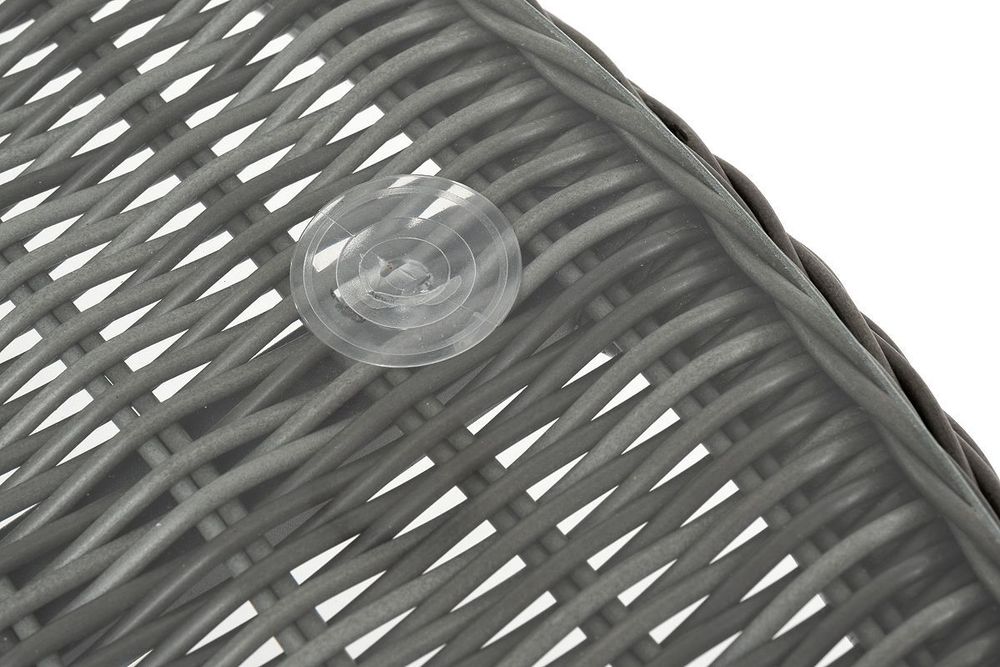 "Эспрессо" плетеный круглый стол, диаметр 118 см, цвет графит