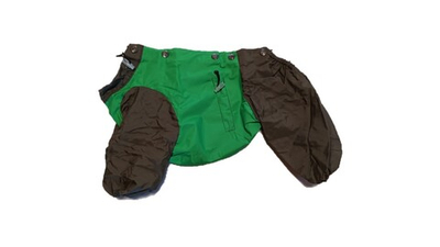 Комбинезон,  утепленный байкой 24 девочка (обхват груди 45 - 52) зеленый - темный хаки