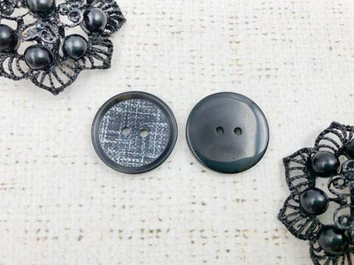 Пуговицы, d 2,1 см, 2 прокола, чёрный