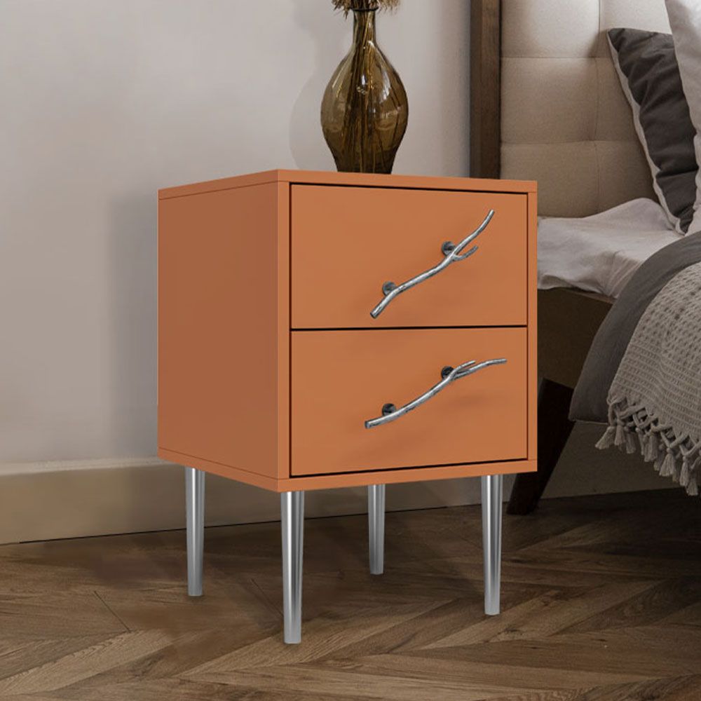 Тумба Арт Колор matte Стайл Сильвер Томленый оранжевый матовый