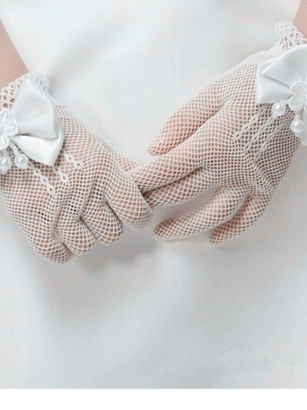 Перчатки в сетку на хэллоуин к платью Уэнсдэй Wednesday