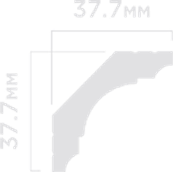 Карниз HiWood, 37,7x37,7 мм