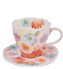 MUG-453/3 Чайная пара «Цветочная поляна»