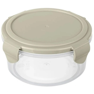 Контейнер для продуктов 0,55л «Smart lock» круглый светло-серый 431160730