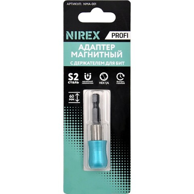 Адаптер магнитный для бит NIREX Profi с держателем   NMA-001