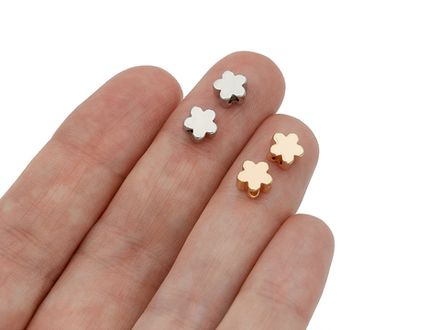 Бусина Цветочек (10 штук)