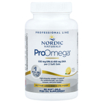 Nordic Naturals, ProOmega®, лимон, 60 мягких таблеток (640 мг на мягкий гель)