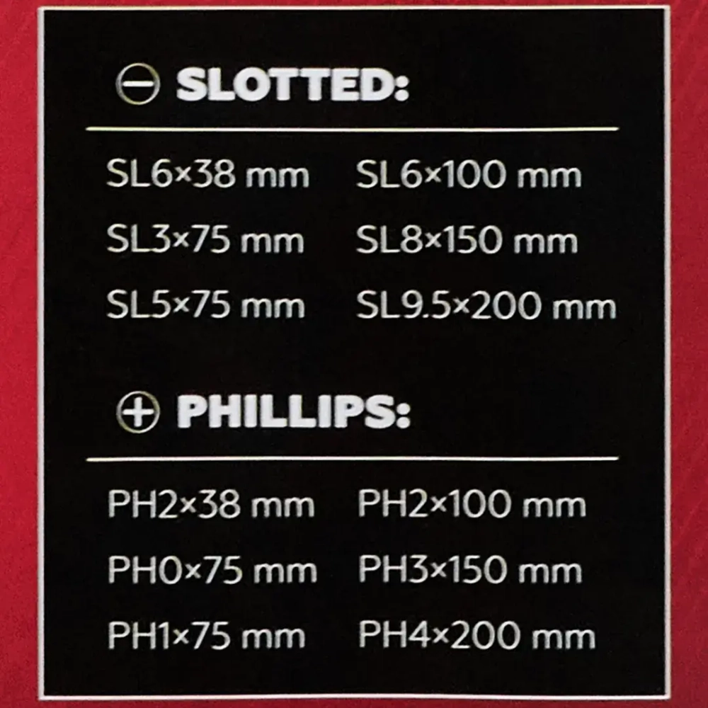 Отвертки ударные, набор 12пр. JBC JBC-21310